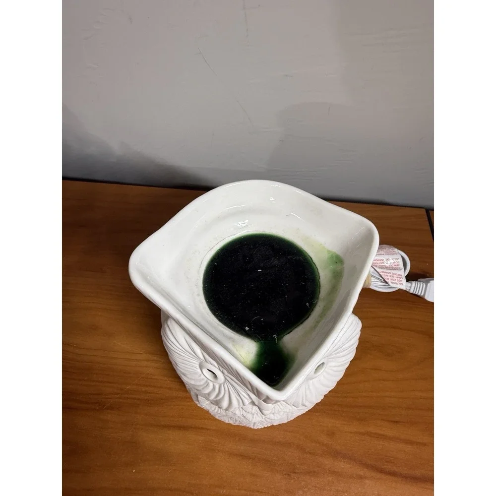 Scentsy Hoot Owl White Electric Wax Warmer Full‎ Size Tested Working Retired